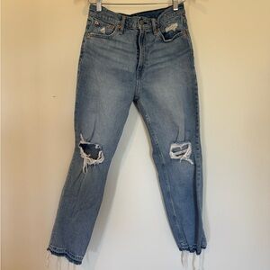 Gap high rise cheeky straight jeans